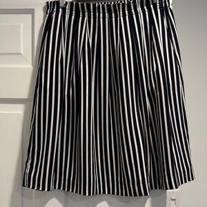 Jcrew Striped Navy and White Women's Skirt